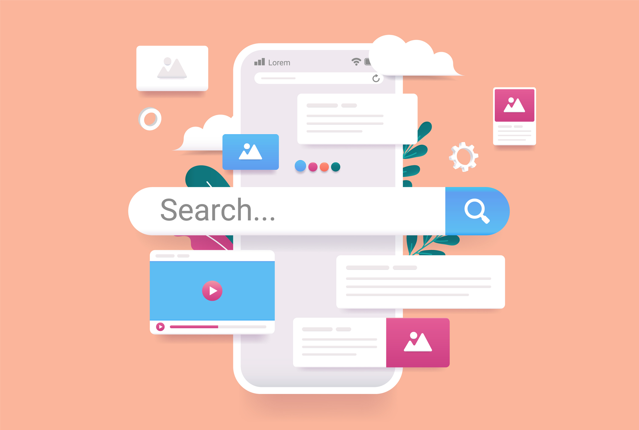 SEO strategy for small businesses – visual overview of the process